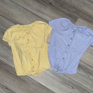 Old Navy Toddler Girl 2 Stripe Tie Front Knot in size 4T